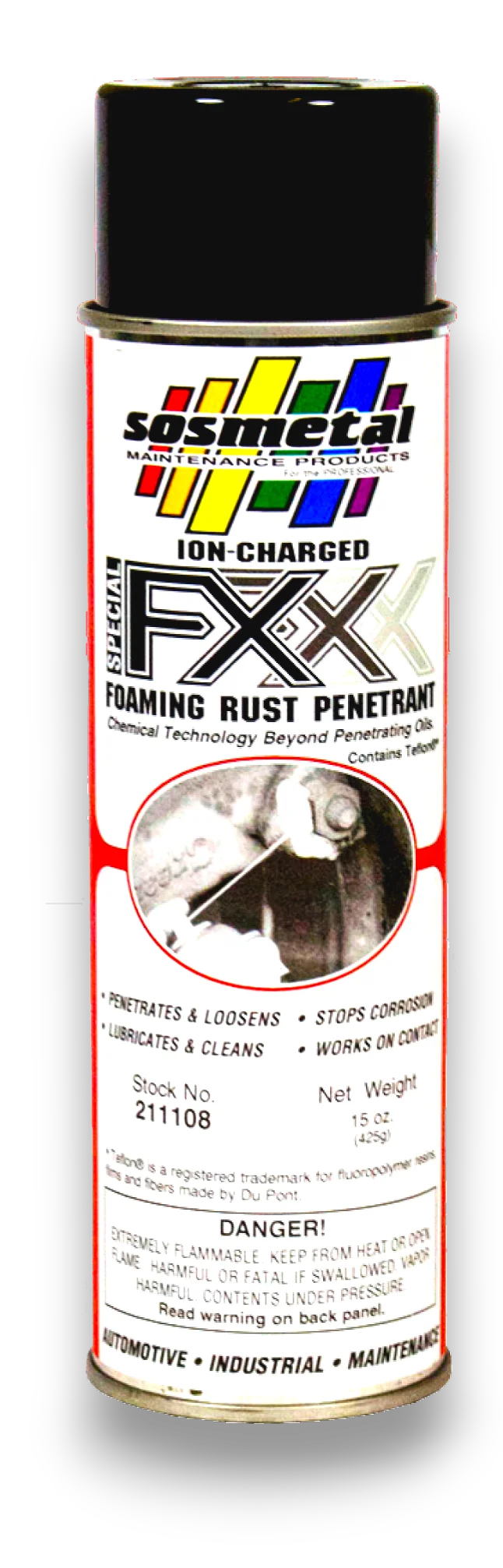 Special Ion-Charged FX Foaming Rust Penetrant with Teflon